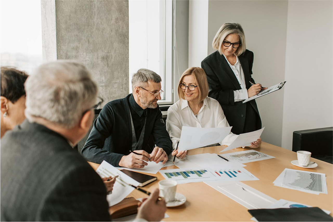 Group of people finding the right candidate